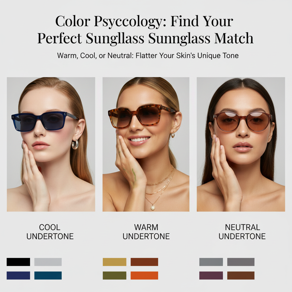 Color Psychology: How to Choose the Perfect Sunglass Frame Color for Your Skin Tone